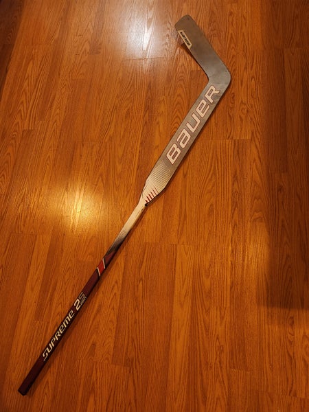 Senior Used Regular Bauer Supreme 2S Pro Goalie Stick 25" Paddle Pro Stock