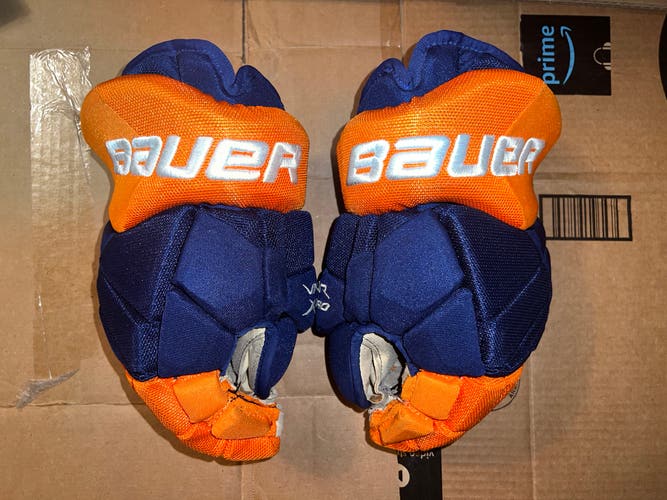Edmonton Oilers Bauer Vapor X60 Pro Stock Gloves 14”