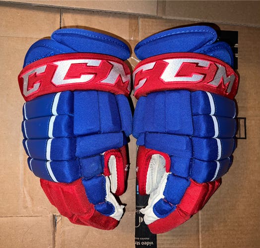 Blue Red CCM HG97 Gloves 14”