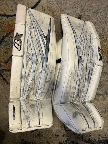 Used 34" Brian's  GNETiK 8.0 Goalie Leg Pads