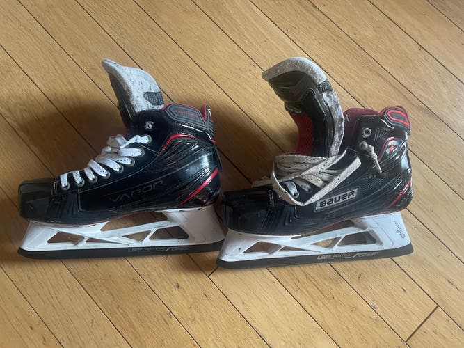 Senior Used Bauer Vapor 1X Hockey Goalie Skates Regular Width 8