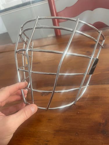 Large Chrome Box Indoor Lacrosse Warrior Fatboy Cage Facemask