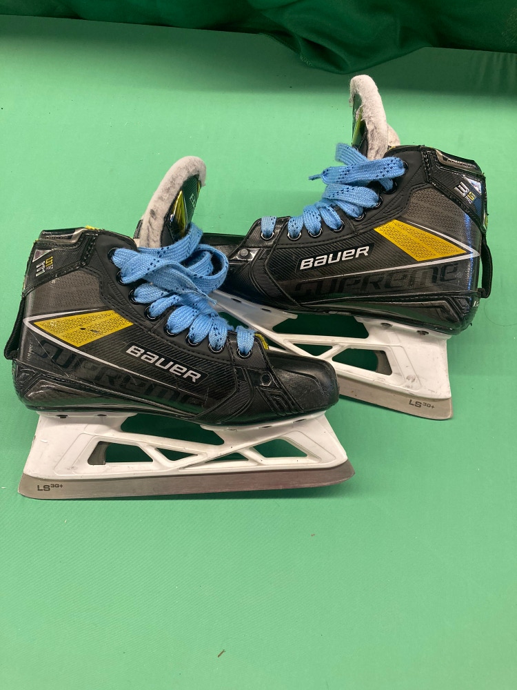 Used Bauer Supreme 3S Pro Hockey Goalie Skates 4.5 D