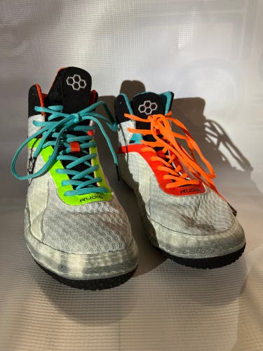 Used Rudis Multicolored Wrestling Shoes Size 10