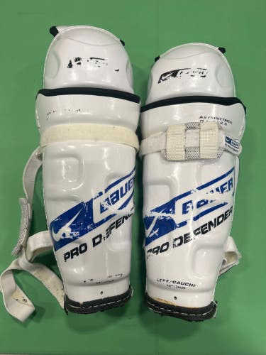 Used Bauer Pro Defender Hockey Shin Pads (14")