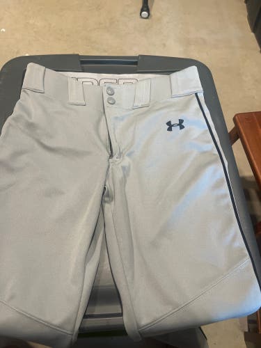 Gray Used XL Under Armour Game Pants