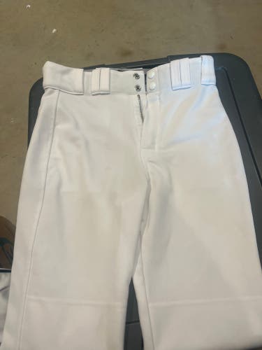 White Used XL Easton Game Pants