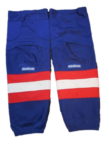 Blue / RED/ WHITE Senior Used XL Reebok Socks Pro Stock THROWBACK WINTER CLASSIC WINDSOR SPITFIRES
