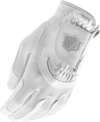 Wilson Staff Fit All Gloves Women's - One Size Fits Most Synthetic Glove - WHITE