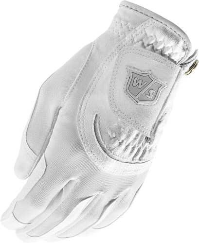 Wilson Staff Fit All Gloves Women's - One Size Fits Most Synthetic Glove - WHITE