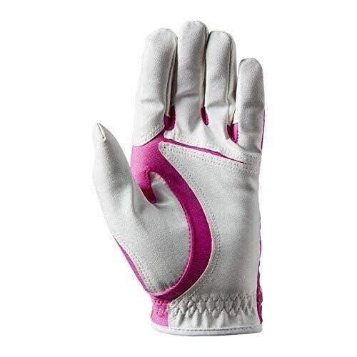 Wilson Staff Fit All Gloves Women's - One Size Fits Most Synthetic Glove - PINK