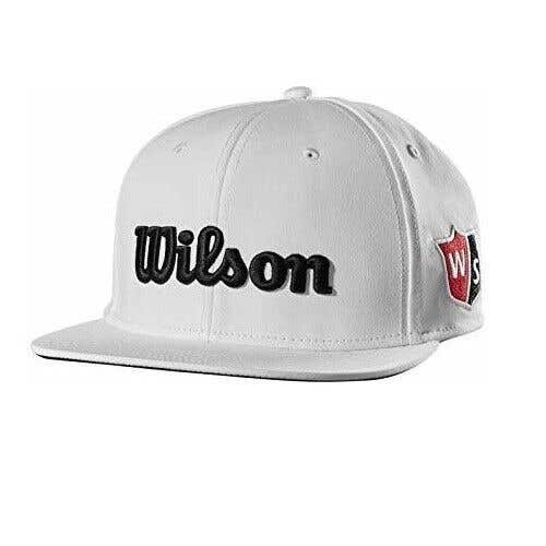 Wilson Staff Flat Brim Tour Hats - Tour Edition WHITE - Adjustable