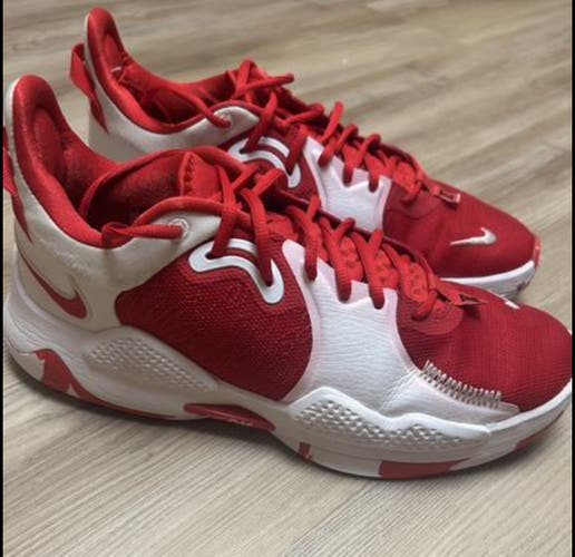 Nike PG 5 TB Paul George University Red White - Men Size 10.5 Basketball Shoes