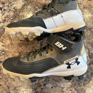 Black Used Adult Men's 8.5 (W 9.5) Molded Under Armour Bryce harper Cleat