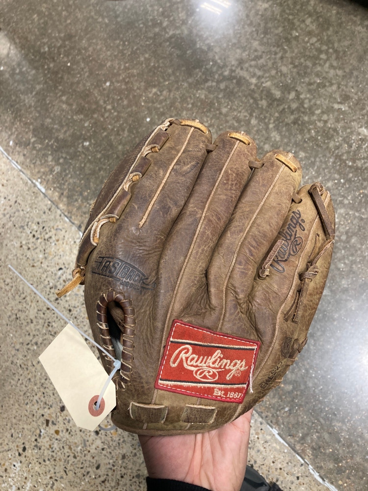 Used Rawlings Sandlot Series Left Hand Throw Outfield Baseball Glove 12.5"