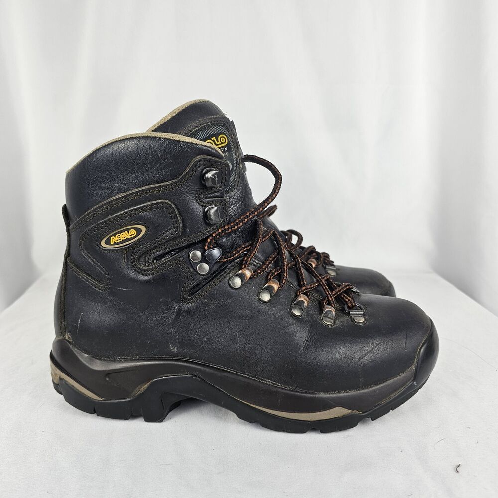 Asolo TPS 535 LTH V Evo Black Hiking Boots Vibram Sole Leather