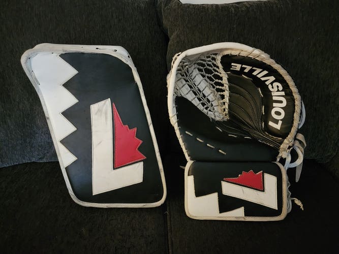 Louisville TPS - Cujo Glove and Blocker Set - Regular - Black White Red