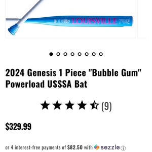2024 Genesis 1 Piece "Bubble Gum" Powerload USSSA Bat