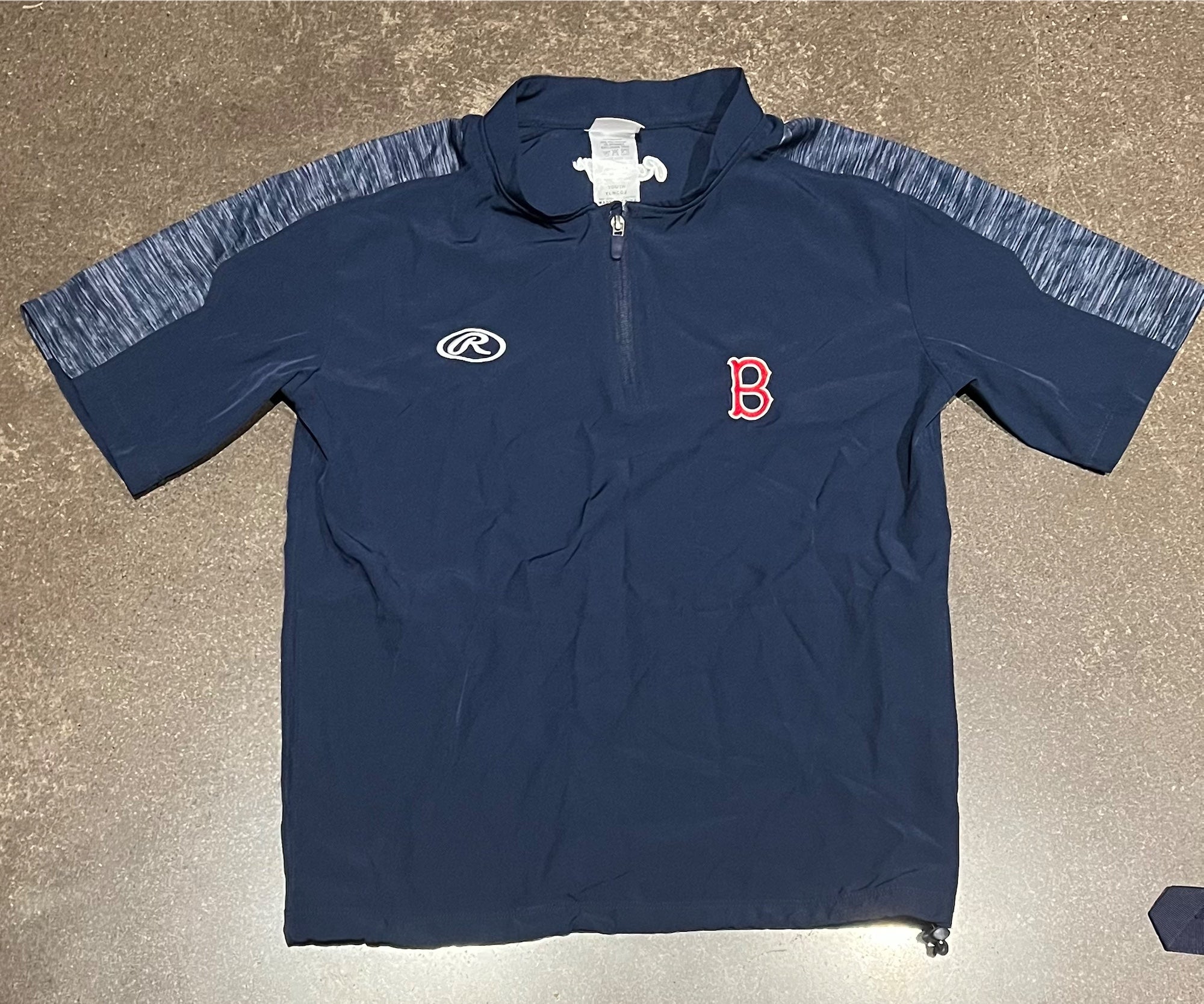 Veste Coupe-vent Rawlings Homme Taille XL, Rouge, Idéale Pour L'échauffement Au Baseball, Avec 1/4 Zip Et Manches Longues