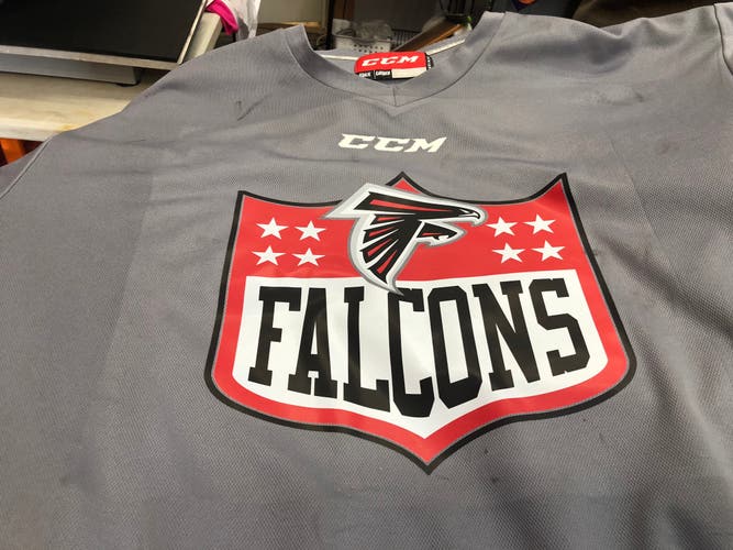 Gray Used Goalie Cut CCM Hockey Jersey