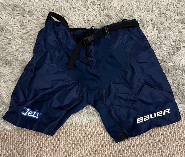 Bauer Pro Stock Pants Shell Navy Blue Winnipeg Jets