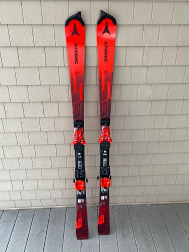 Used Unisex 2023 Atomic 157 cm Racing Redster FIS SL Skis With Bindings Max Din 16