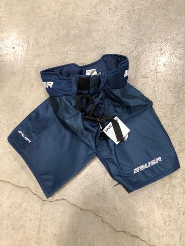 New Junior Bauer Supreme S190 Navy Pant Shell (Size: Large)