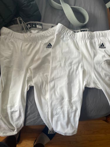 White Used XL Adidas Game Pants