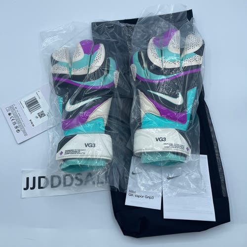Nike GK Vapor Grip 3 ACC Soccer Goalkeeper Gloves FB2999-010 Size 7 NWT $132