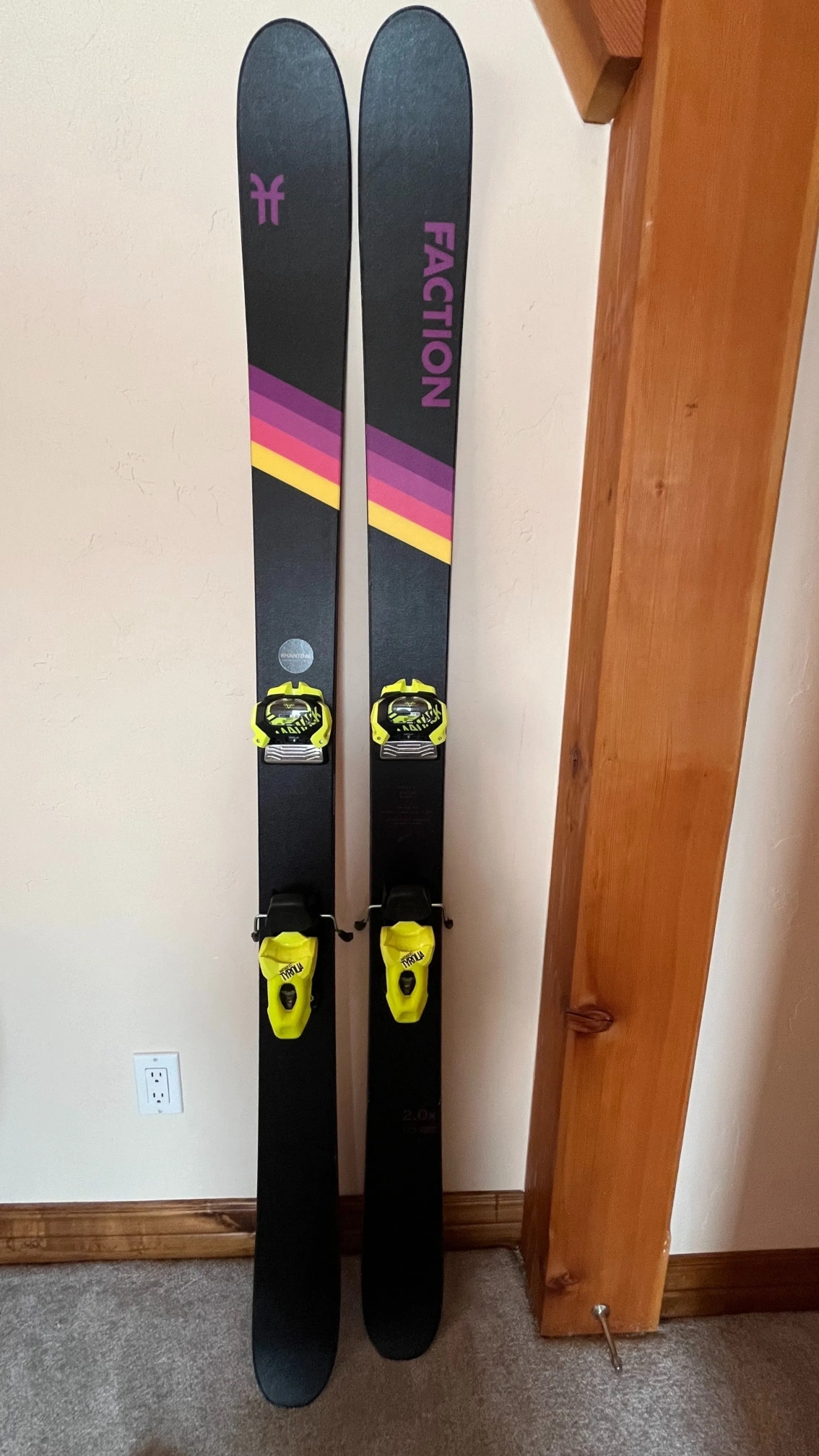 Faction Candide 2.0X Skis 2021 173cm with Tyrolia Attack Bindings and Phantom Base Glide