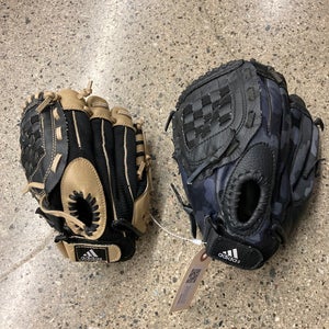 Used Youth Left Hand Throw Baseball Glove Set ( 9.5" and 11")