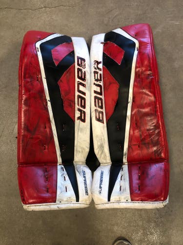 Used Bauer Supreme One.5 Hockey Goalie Leg Pads (34" + 1")