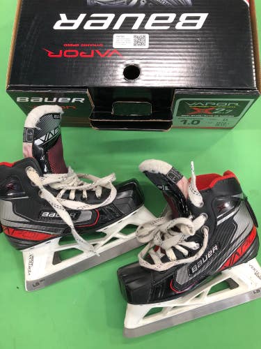 Used Bauer Vapor X2.7 Goalie Skates D&R (Regular) 1.0 - Junior