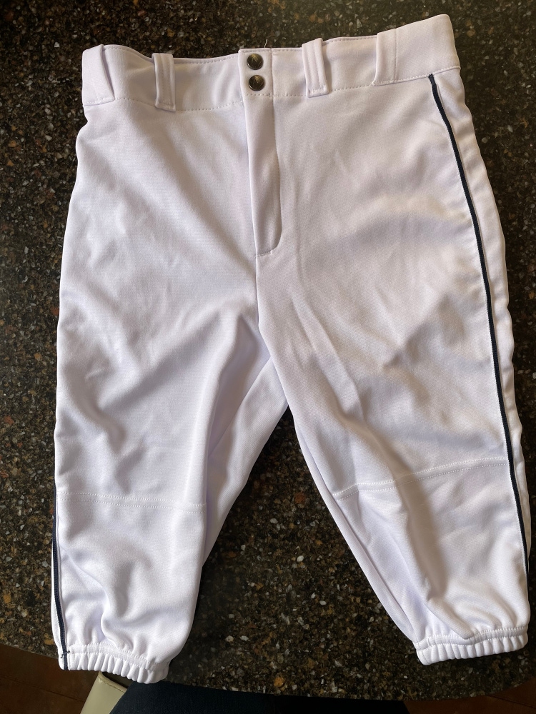White Used Large DeMarini Game Pants