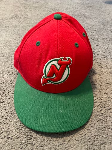 Used Vintage NJ Devils 7 1/2 Mitchell & Ness Hat