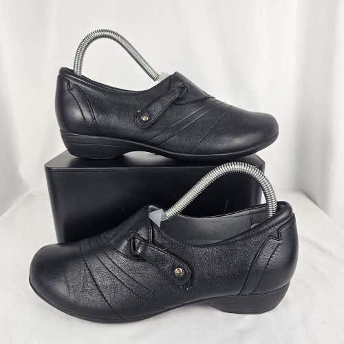 Dansko Franny Womens US Size 6.5-7/EUR 37 Black Leather Loafers Comfort Shoes
