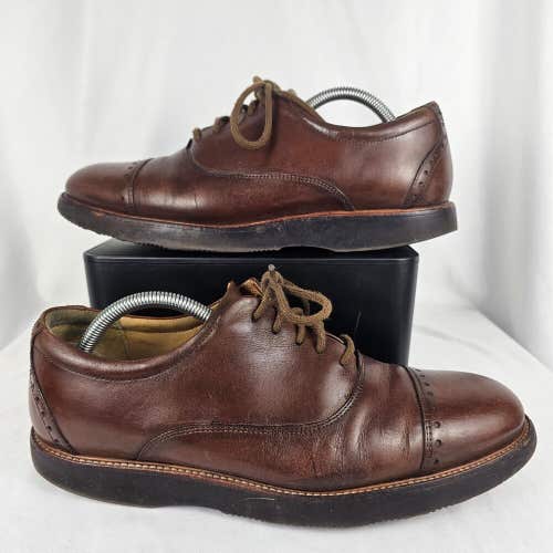 Samuel Hubbard Market Cap Brown Leather Men’s Size 9 Comfort Dress Shoe M2140065