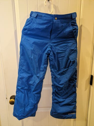 Columbia Snow Pants - Youth Royal Blue-  Used Size Medium Unisex