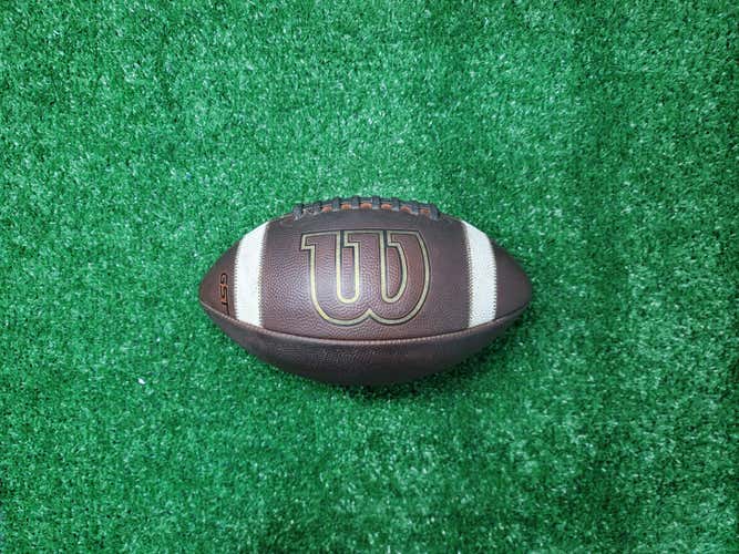 Mudded/Prepped Youth GST Leather Wilson Football