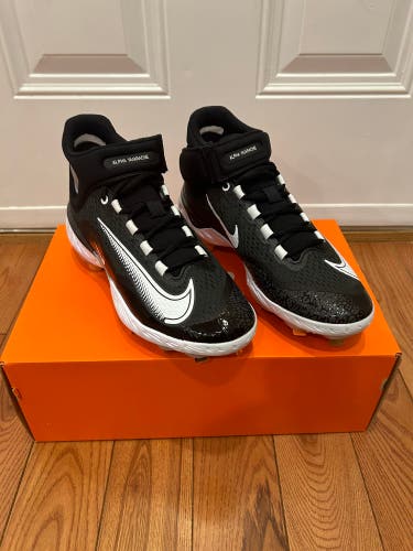 Nike Alpha Huarache Elite 4 Mid Metal Baseball Cleats Sz 9.5