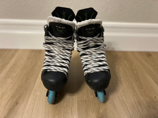 Used CCM Ribcor 50K Skates Size 4.5 with Marsblade chassis