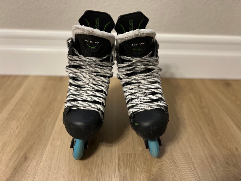 Used CCM Ribcor 50K Skates Size 4.5 with Marsblade chassis