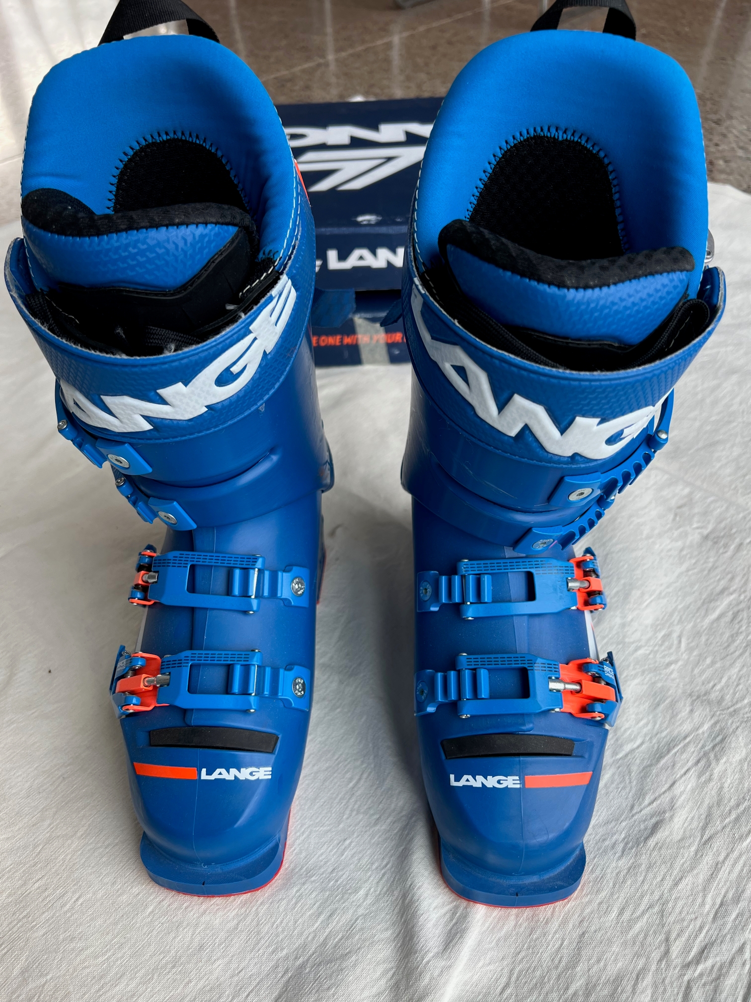 Used Lange Racing ZJ+ Ski Boots Stiff Flex