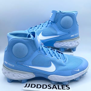 Nike Alpha Huarache 3 Mid MCS Baseball UNC Carolina Blue CZ4455-402 Men’s Sz 14  New