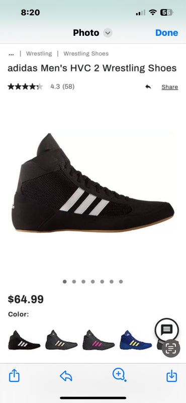 Adidas Men’s HVC 2 Wrestling Shoes Size 11