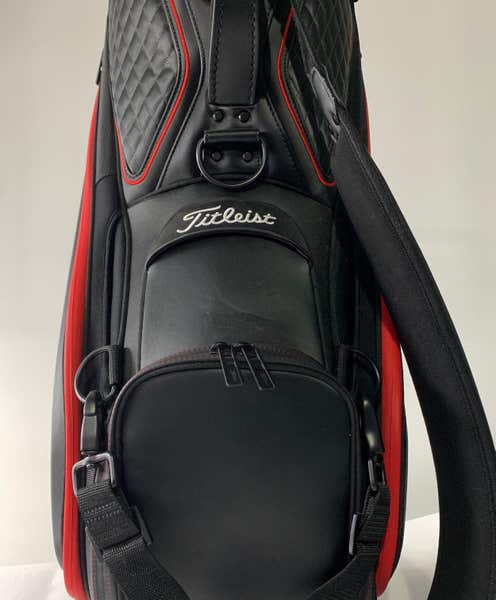 Titleist Staff Bag ツアー選手仕様 ブラック×レッド 9.5型 Titleist