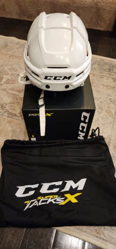 Used Small CCM Super Tacks X Helmet Pro Stock