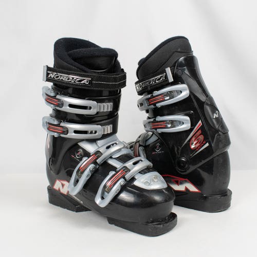 Nordica Easy Move 6 Kid's 6.5/Mondo 24.5 Ski Boots All Mountain Black USED