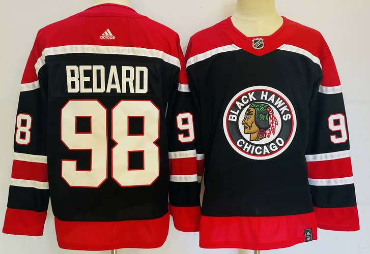 Connor Bedard Chicago Blackhawks  Throwback Jersey Vintage size 50