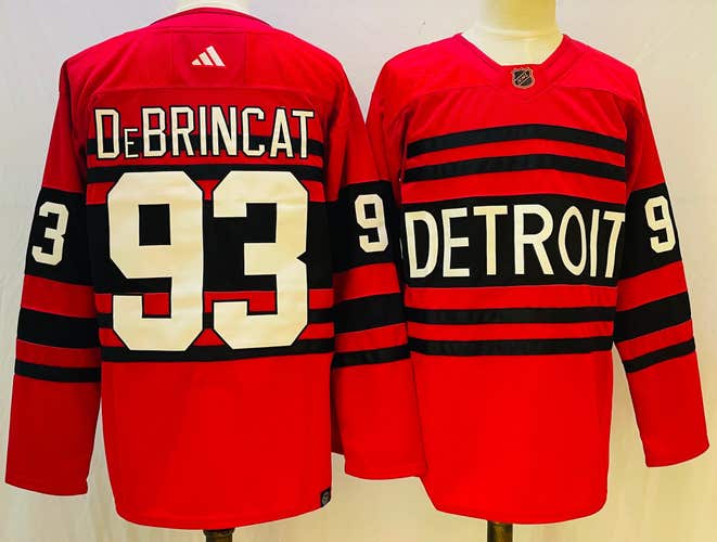 Alex Debrincat Detroit Red Wings Jersey for Ice Hockey Throwback Vintage Size 60